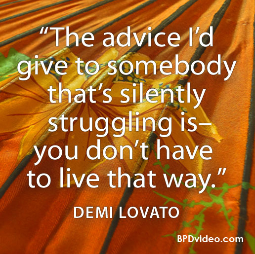 Demi Lovato You don't have to struggle silently
