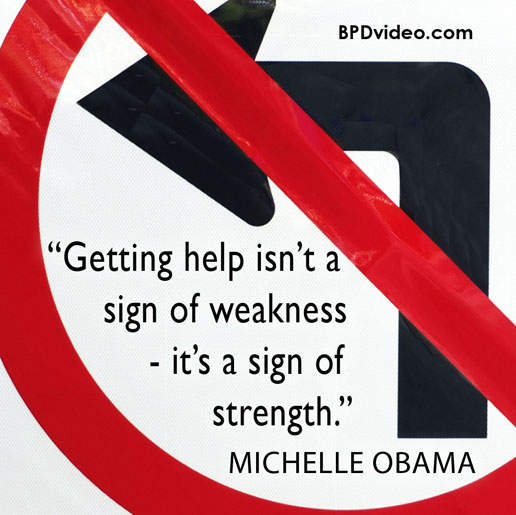 Michelle Obama -getting help isn't a sign of weakness it's a sigh of strengh